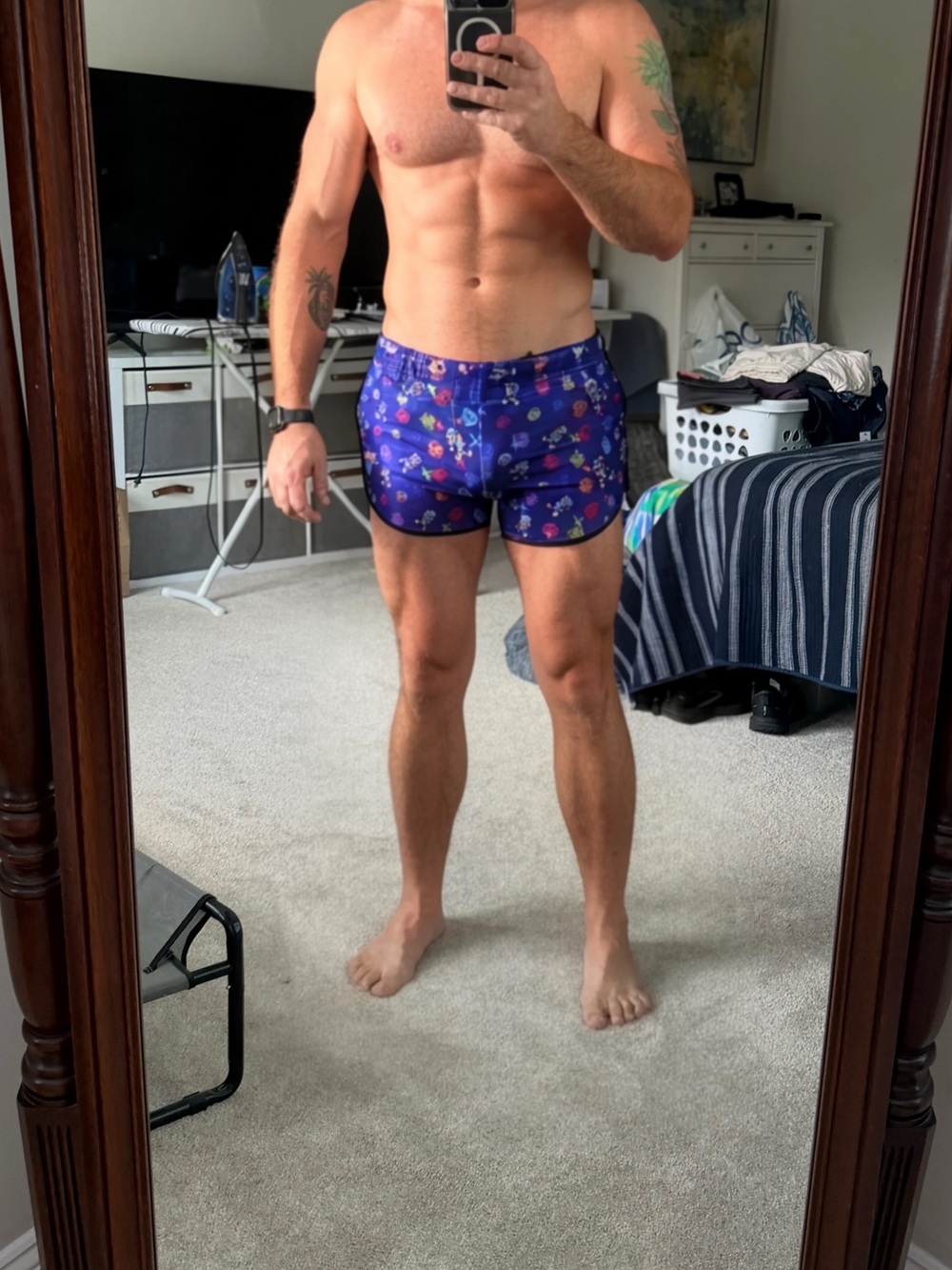 Men's Bang DJ Bears Print Swim Sunga XL
